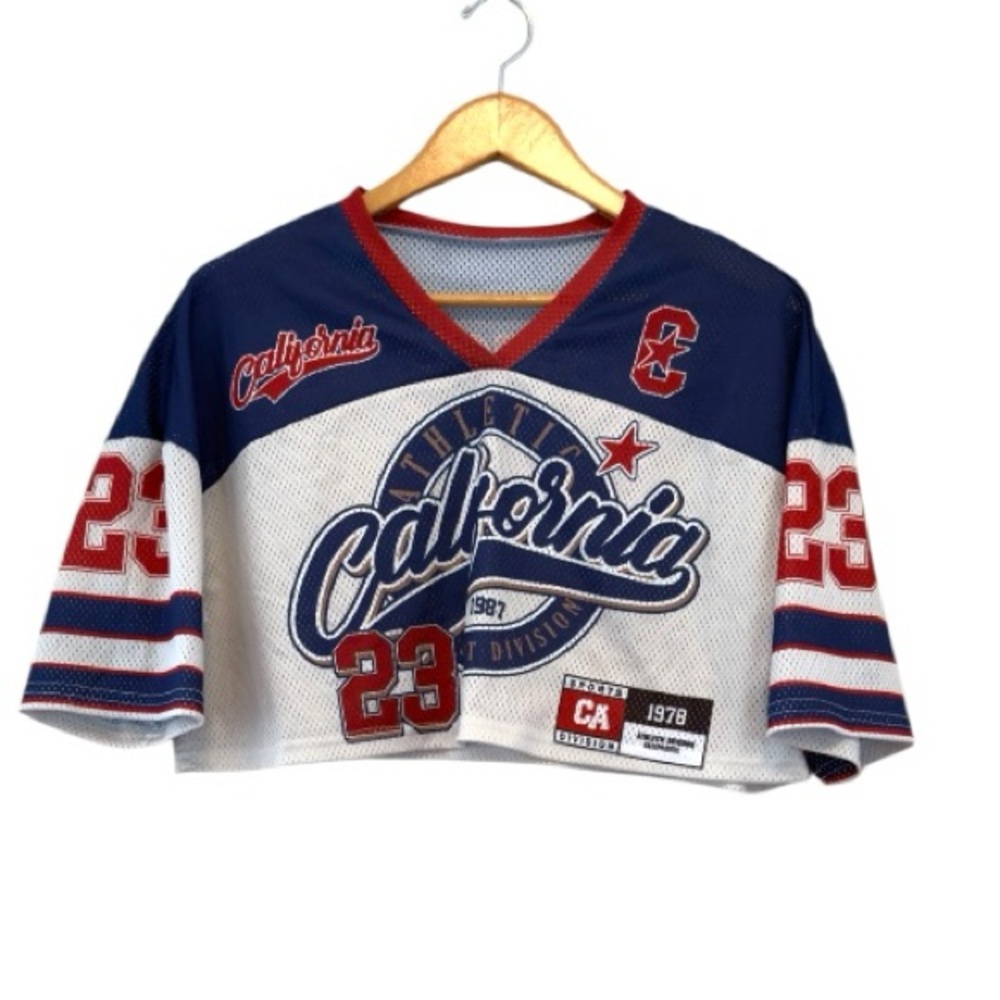 California Cropped Jersey‎ sz Small oversized
